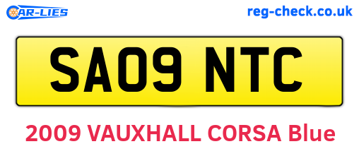 SA09NTC are the vehicle registration plates.