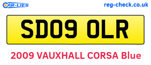 SD09OLR are the vehicle registration plates.