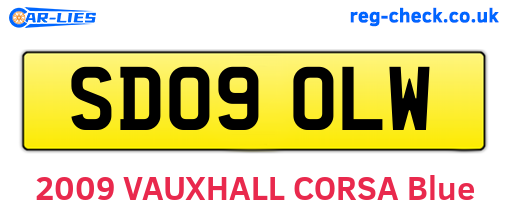 SD09OLW are the vehicle registration plates.
