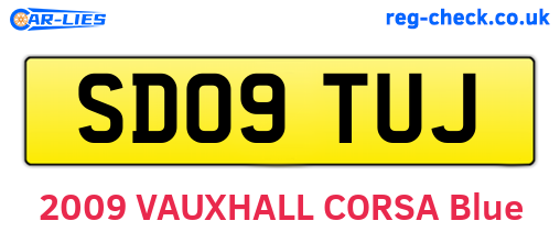 SD09TUJ are the vehicle registration plates.
