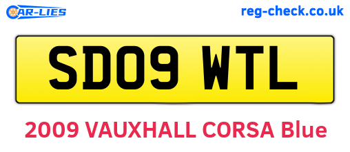 SD09WTL are the vehicle registration plates.