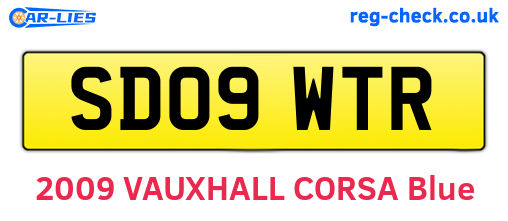 SD09WTR are the vehicle registration plates.
