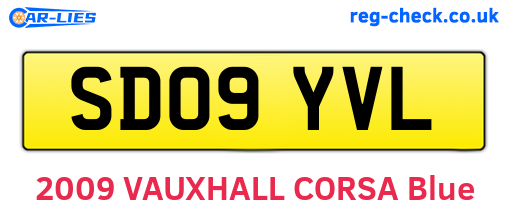 SD09YVL are the vehicle registration plates.