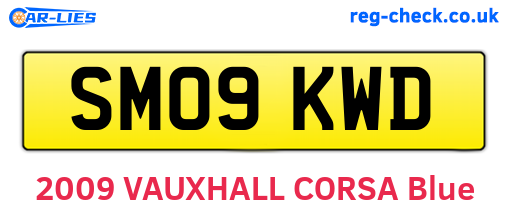 SM09KWD are the vehicle registration plates.