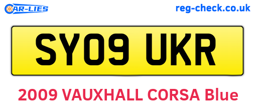 SY09UKR are the vehicle registration plates.