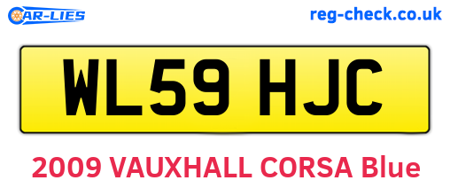 WL59HJC are the vehicle registration plates.