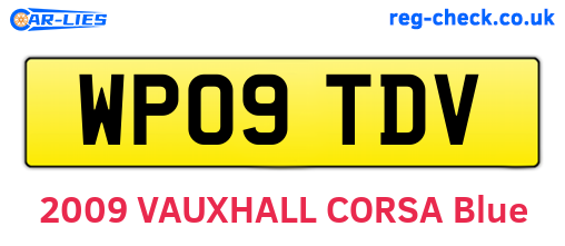 WP09TDV are the vehicle registration plates.
