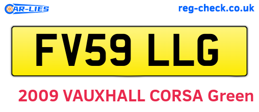 FV59LLG are the vehicle registration plates.
