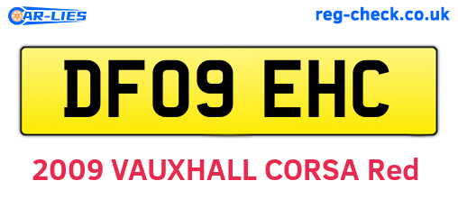 DF09EHC are the vehicle registration plates.