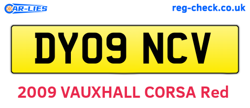 DY09NCV are the vehicle registration plates.