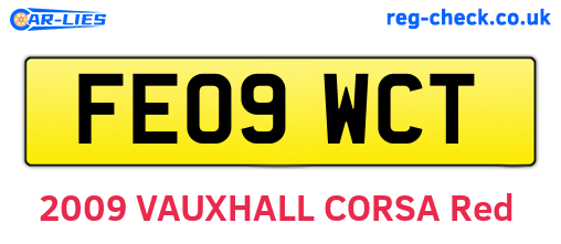 FE09WCT are the vehicle registration plates.
