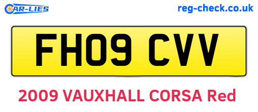 FH09CVV are the vehicle registration plates.