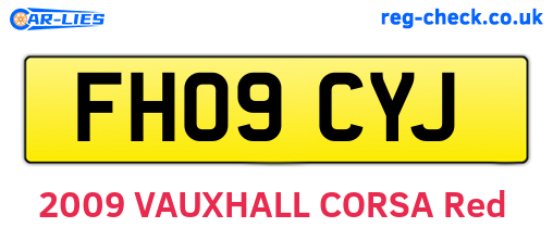 FH09CYJ are the vehicle registration plates.