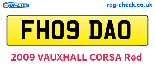 FH09DAO are the vehicle registration plates.
