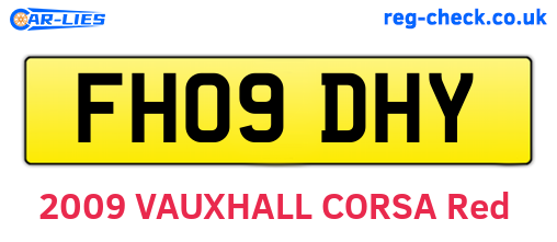 FH09DHY are the vehicle registration plates.