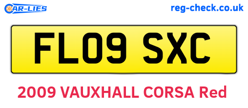 FL09SXC are the vehicle registration plates.