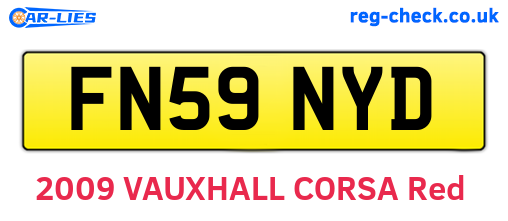 FN59NYD are the vehicle registration plates.