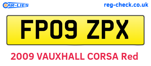 FP09ZPX are the vehicle registration plates.