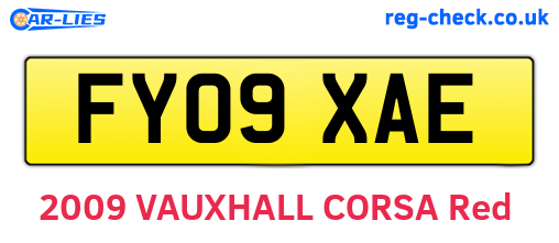 FY09XAE are the vehicle registration plates.