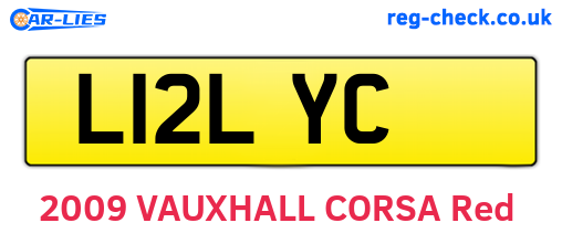 L12LYC are the vehicle registration plates.