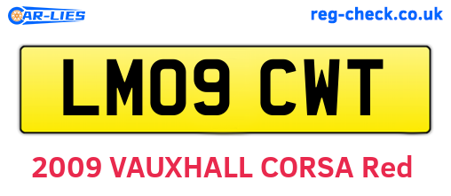 LM09CWT are the vehicle registration plates.