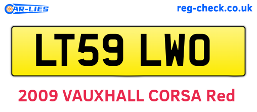 LT59LWO are the vehicle registration plates.