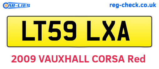 LT59LXA are the vehicle registration plates.