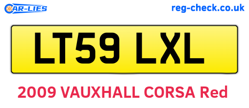 LT59LXL are the vehicle registration plates.
