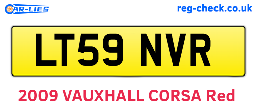 LT59NVR are the vehicle registration plates.