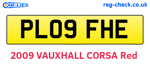 PL09FHE are the vehicle registration plates.