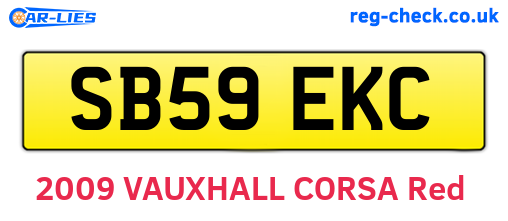 SB59EKC are the vehicle registration plates.