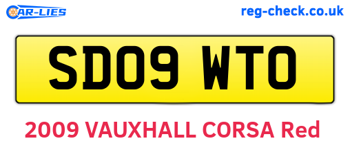 SD09WTO are the vehicle registration plates.