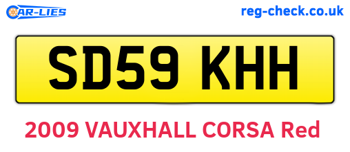 SD59KHH are the vehicle registration plates.