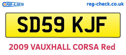 SD59KJF are the vehicle registration plates.