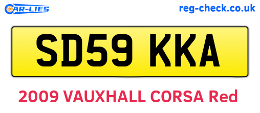 SD59KKA are the vehicle registration plates.