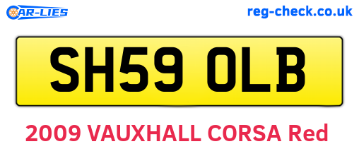 SH59OLB are the vehicle registration plates.