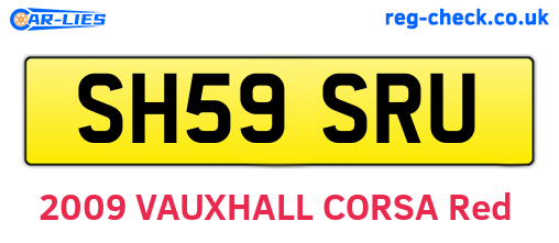 SH59SRU are the vehicle registration plates.