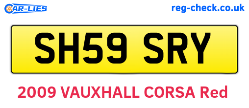 SH59SRY are the vehicle registration plates.