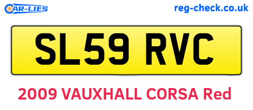 SL59RVC are the vehicle registration plates.