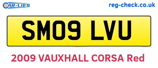 SM09LVU are the vehicle registration plates.