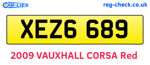 XEZ6689 are the vehicle registration plates.