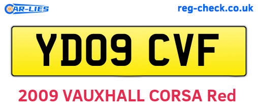 YD09CVF are the vehicle registration plates.