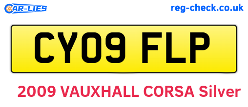 CY09FLP are the vehicle registration plates.