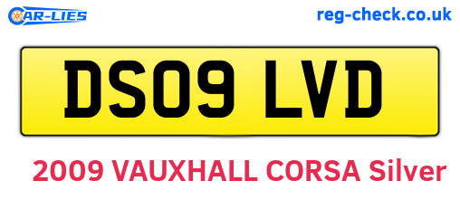 DS09LVD are the vehicle registration plates.