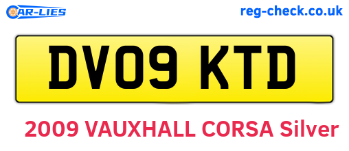 DV09KTD are the vehicle registration plates.