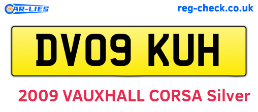 DV09KUH are the vehicle registration plates.