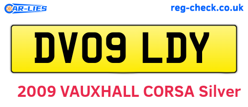 DV09LDY are the vehicle registration plates.