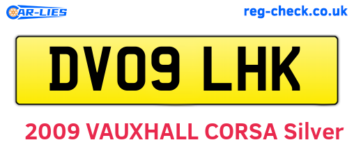 DV09LHK are the vehicle registration plates.