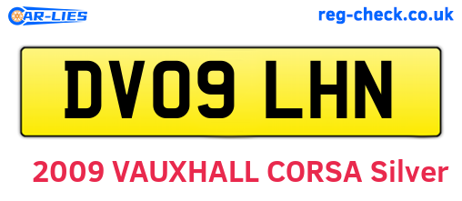 DV09LHN are the vehicle registration plates.