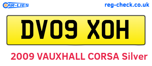 DV09XOH are the vehicle registration plates.